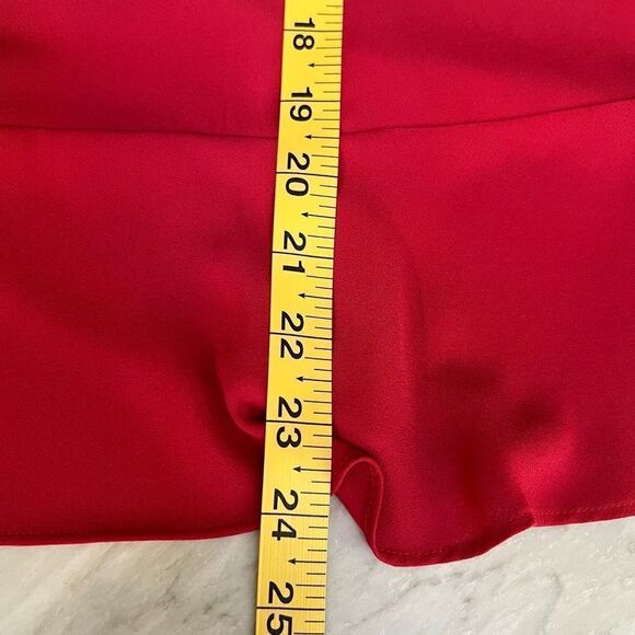 Loft red blouse ruffle detail - hem, cuffs and back size S - Picture 6 of 6